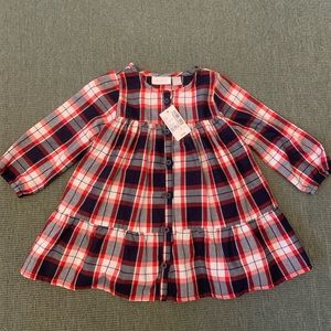 NWT The Children’s Place Plaid Dress with Bloomer size 12-18m